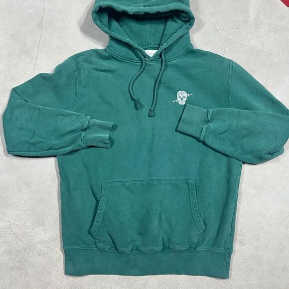 Suspicious Antwerp Skull Hype Playground Men's Green Hoodie - Picture 2 of 6